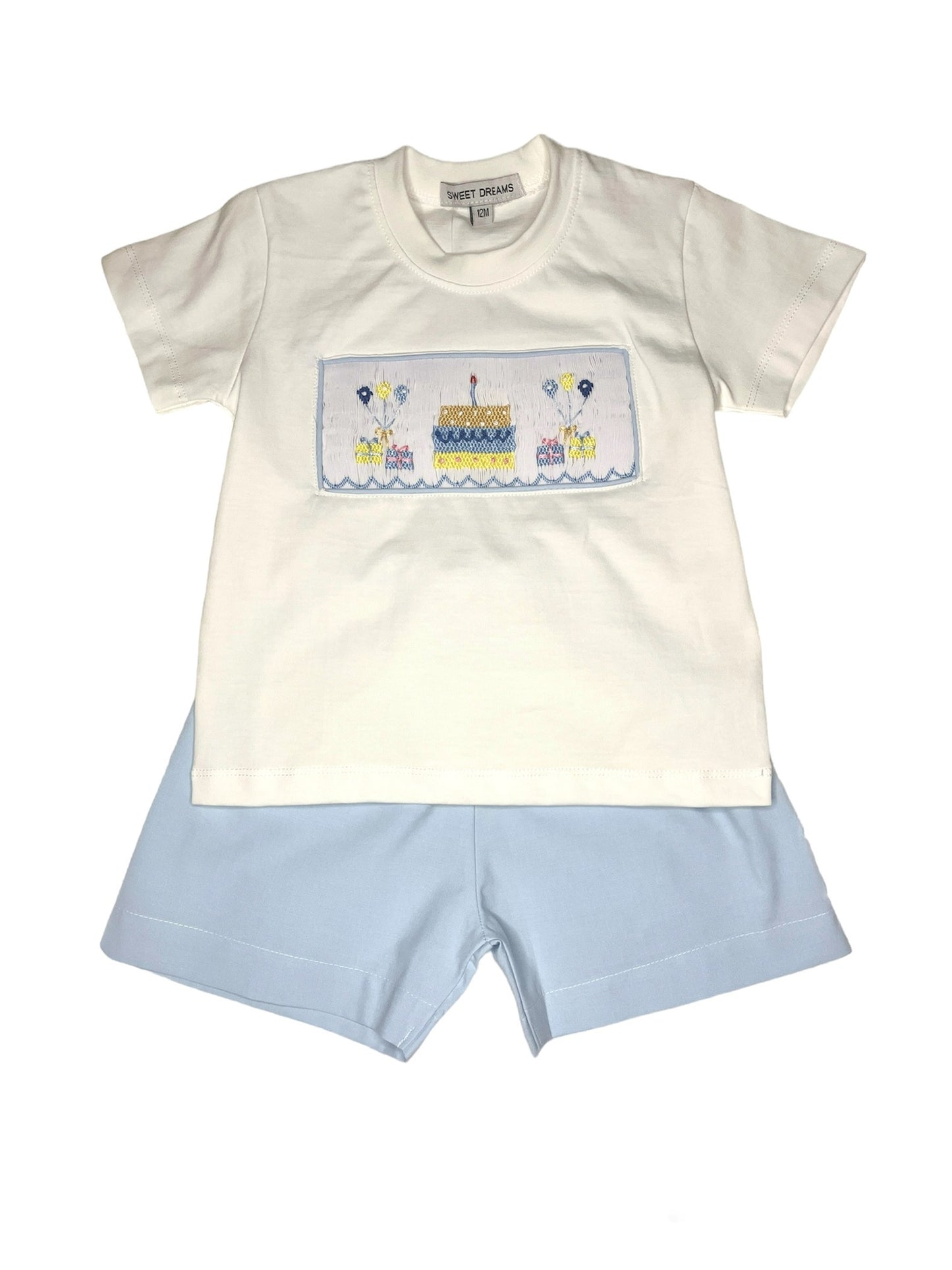 Happy Birthday Boys Smocked Short Set