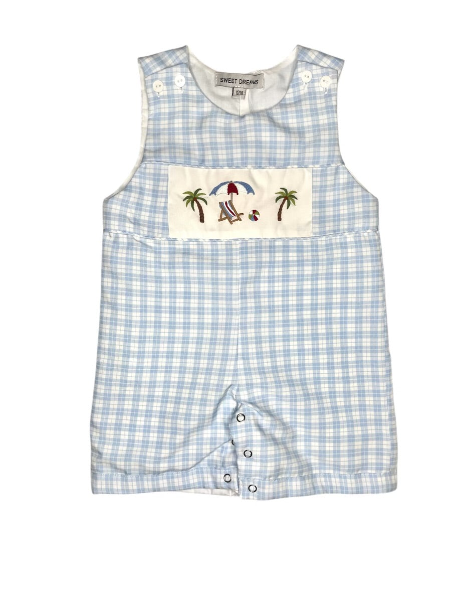 Beachside Blue Plaid Jon Jon