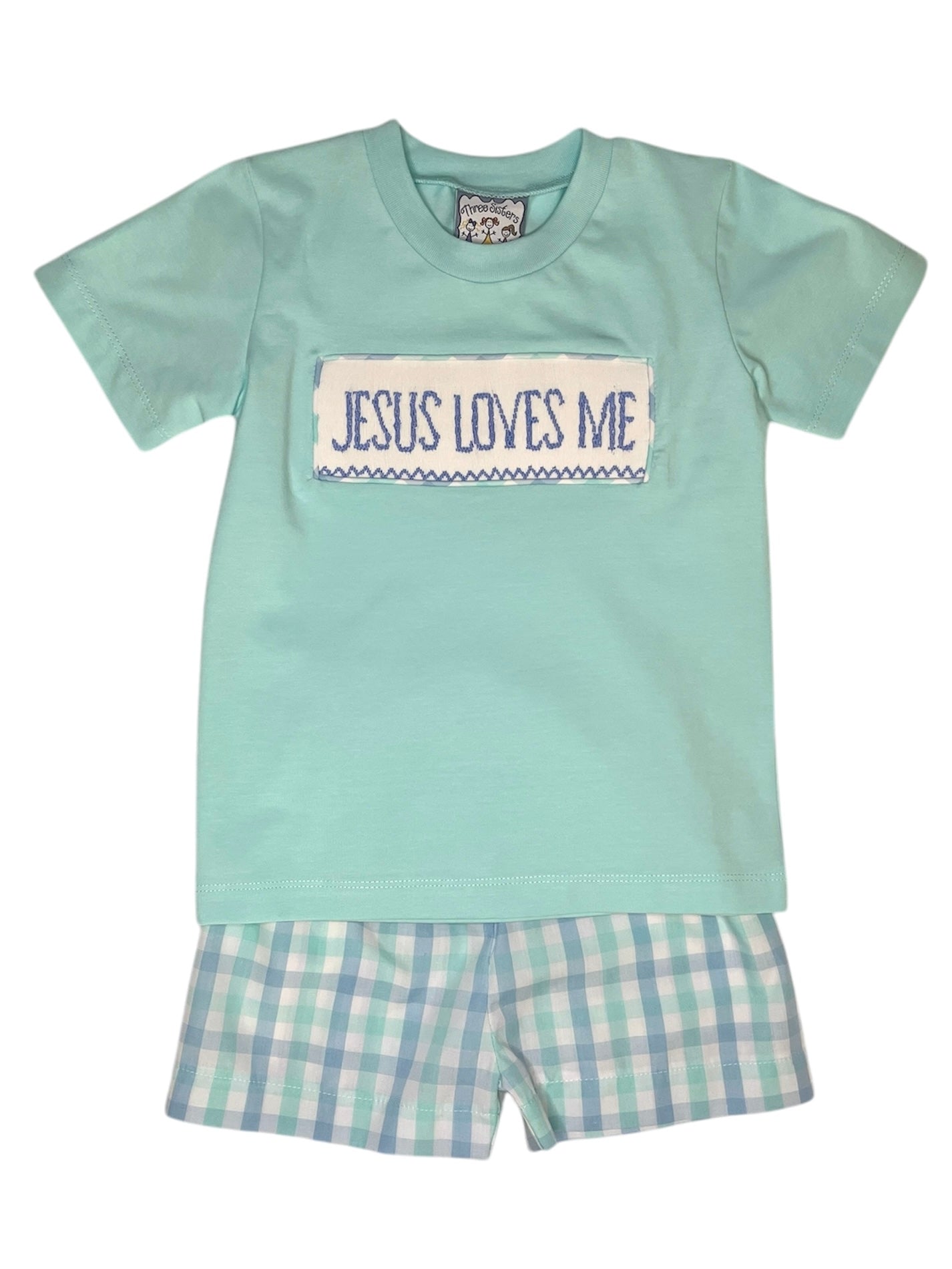 Jesus Loves Me Boys Short Set