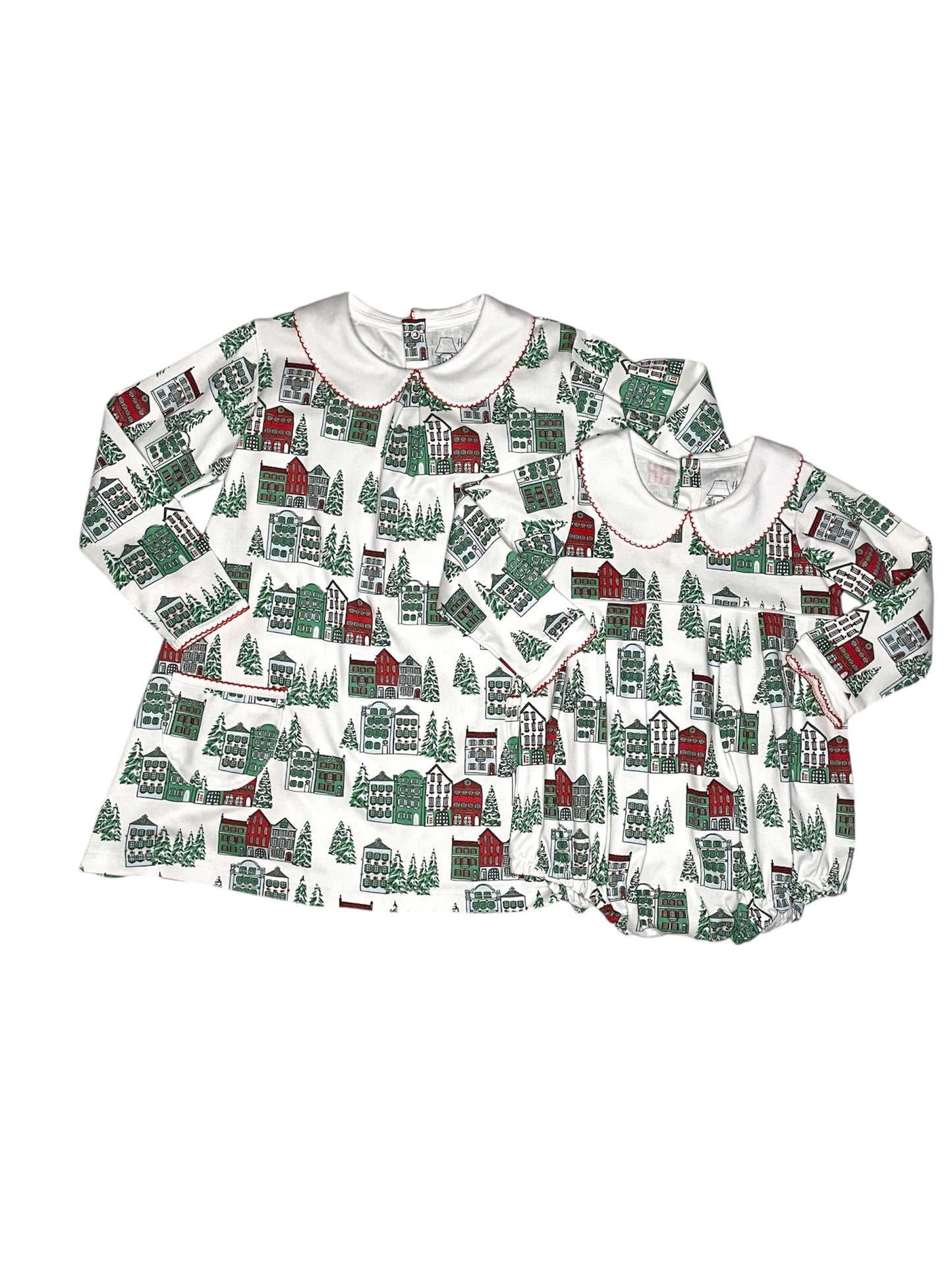 Christmas Houses Unisex Bubble
