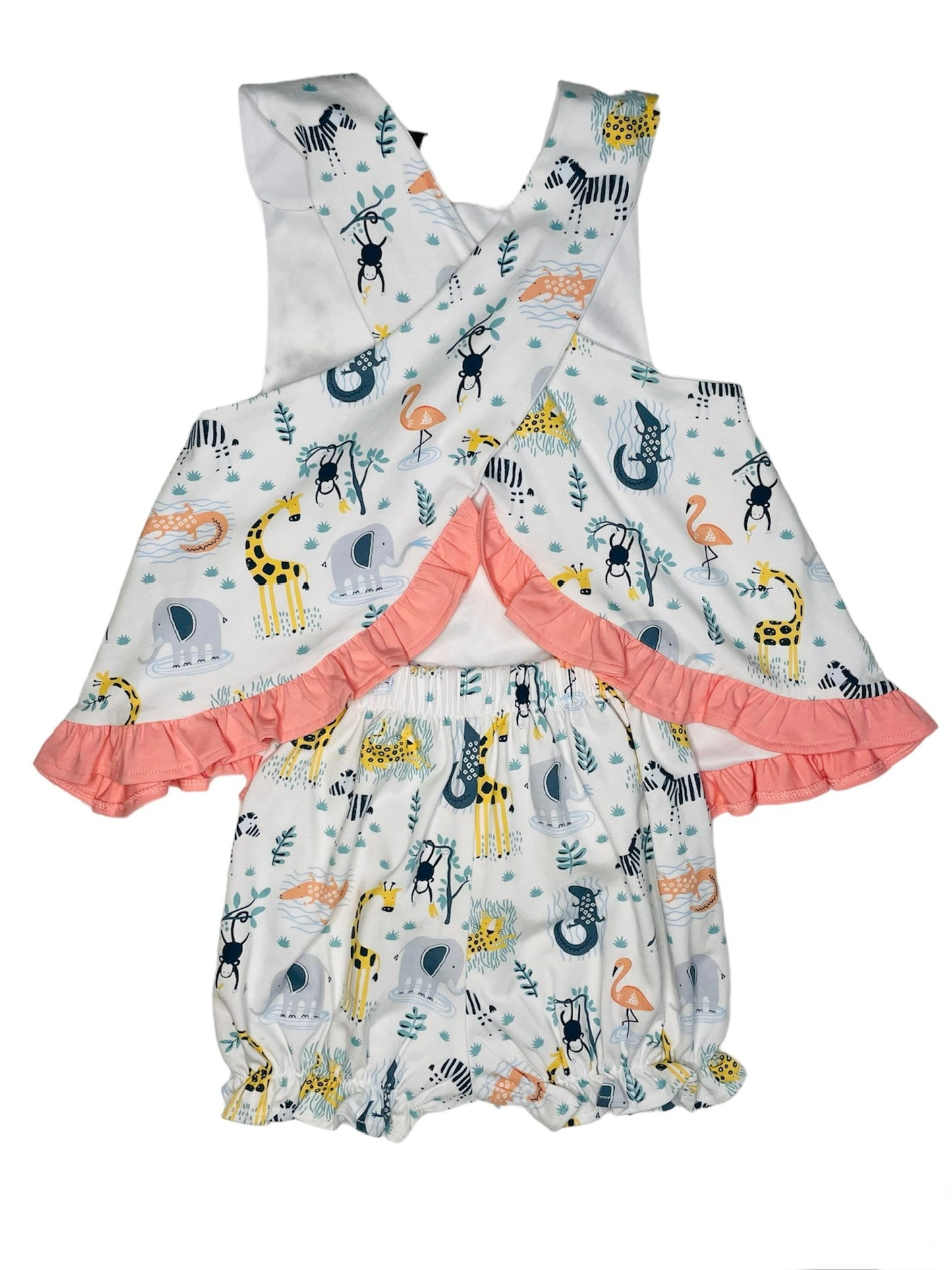 Zoo Time Crossback Bloomer Set