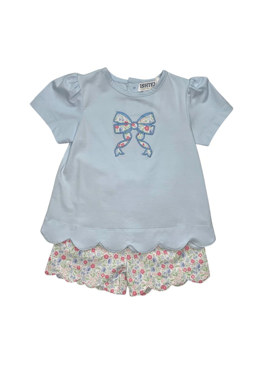 Liberty Flower Girl's Short Set