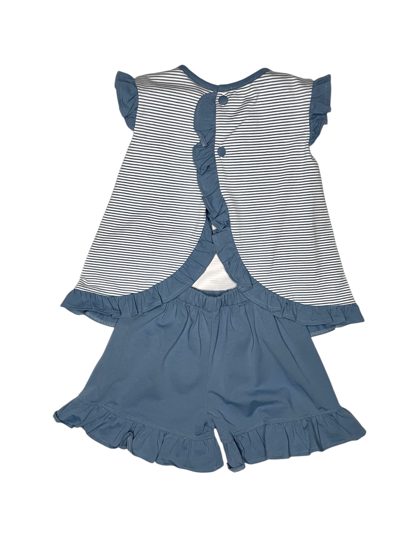 Mallard Duck Applique Girls Short Set