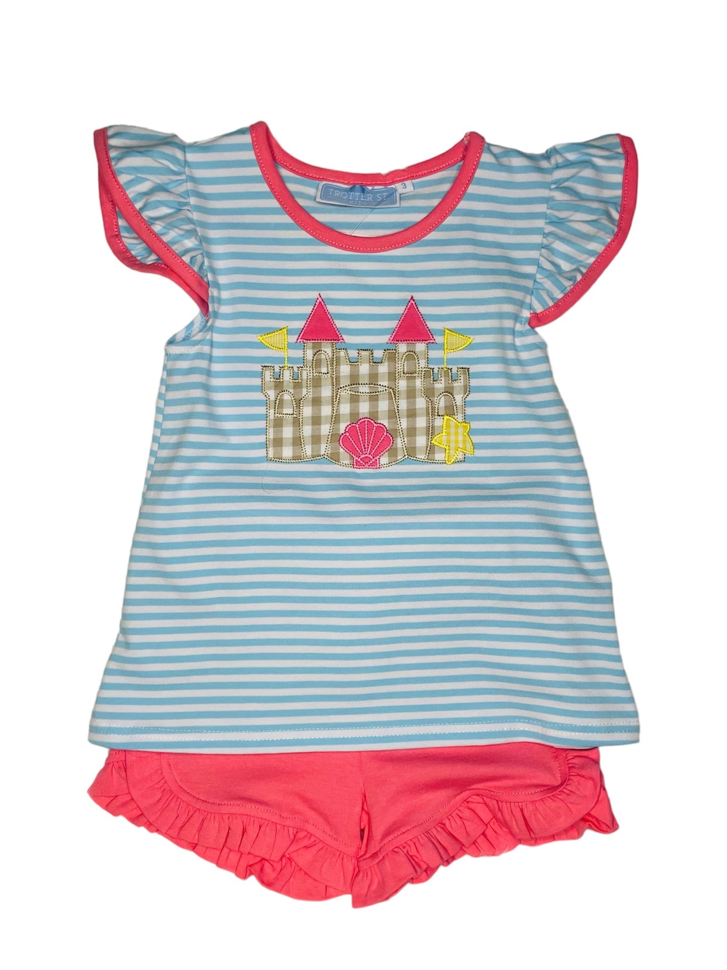 Sand Castle Girl's Short Set