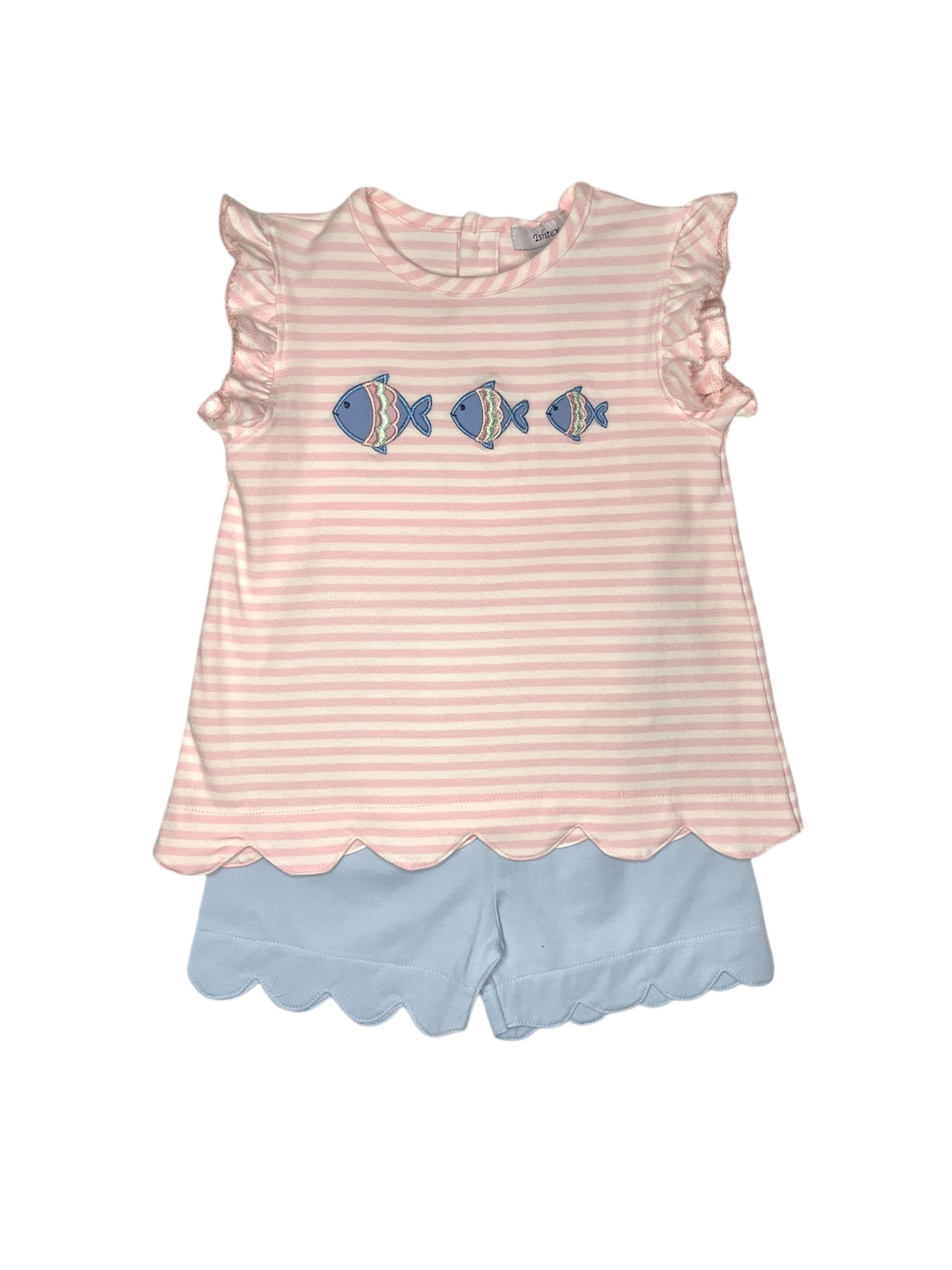 Fish Girl's Shorts Set