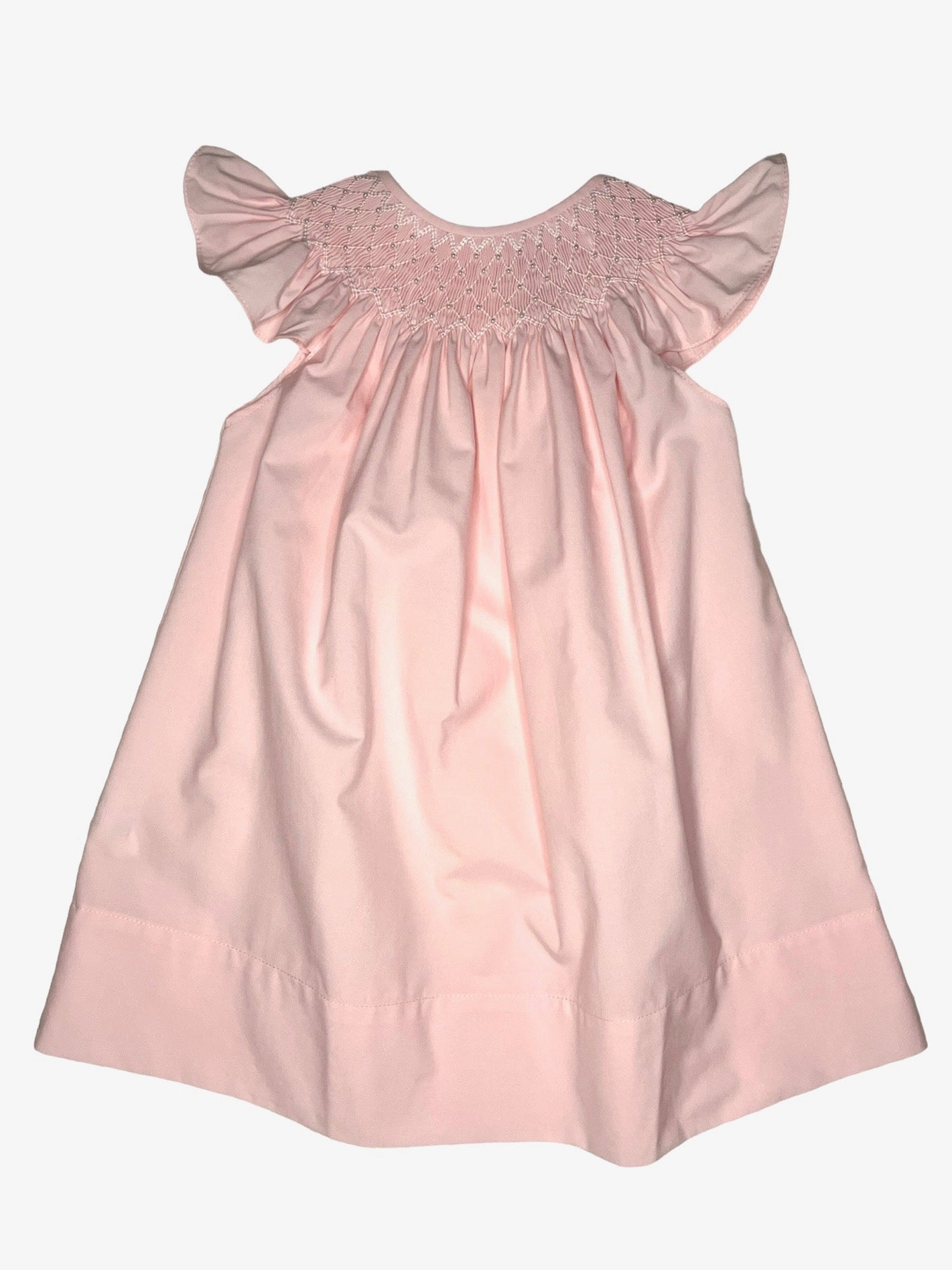 Catherine Pink Pearl Smocked Dress