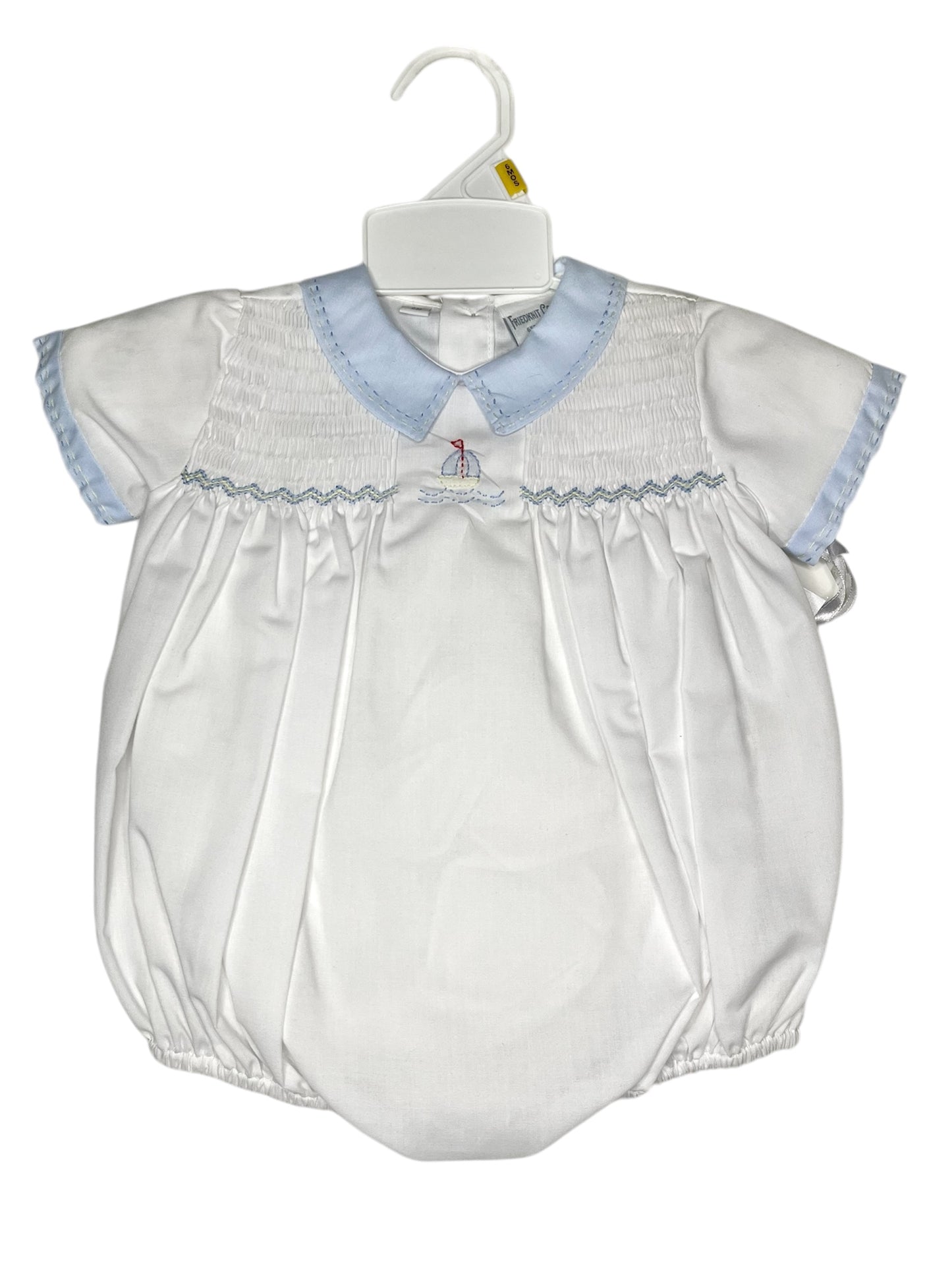 Boys Smocked Sailboat Bubble