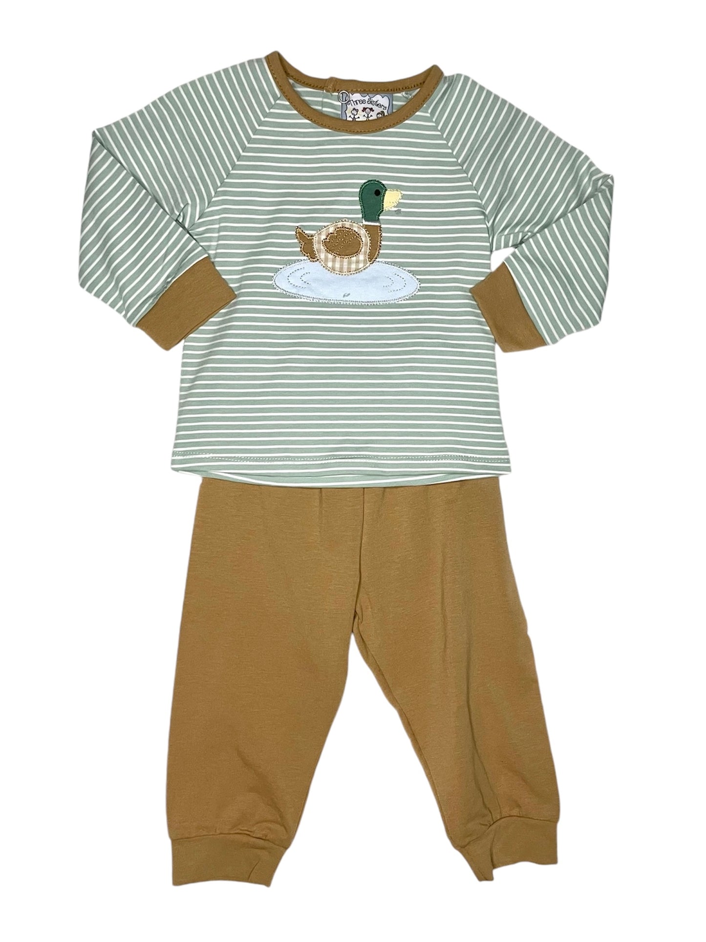 Duck Applique Boys Jogger Set
