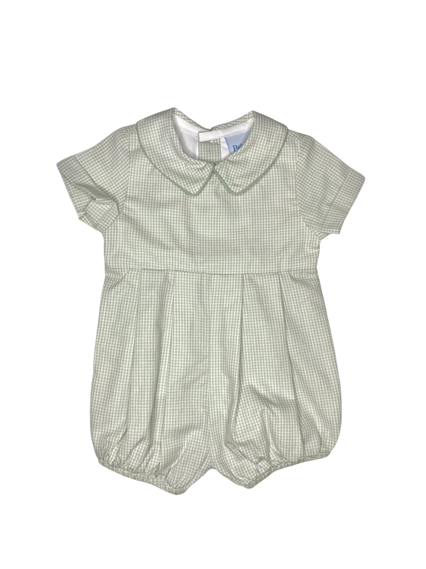 Bailey Boys Celery Check Dressy Bubble Short