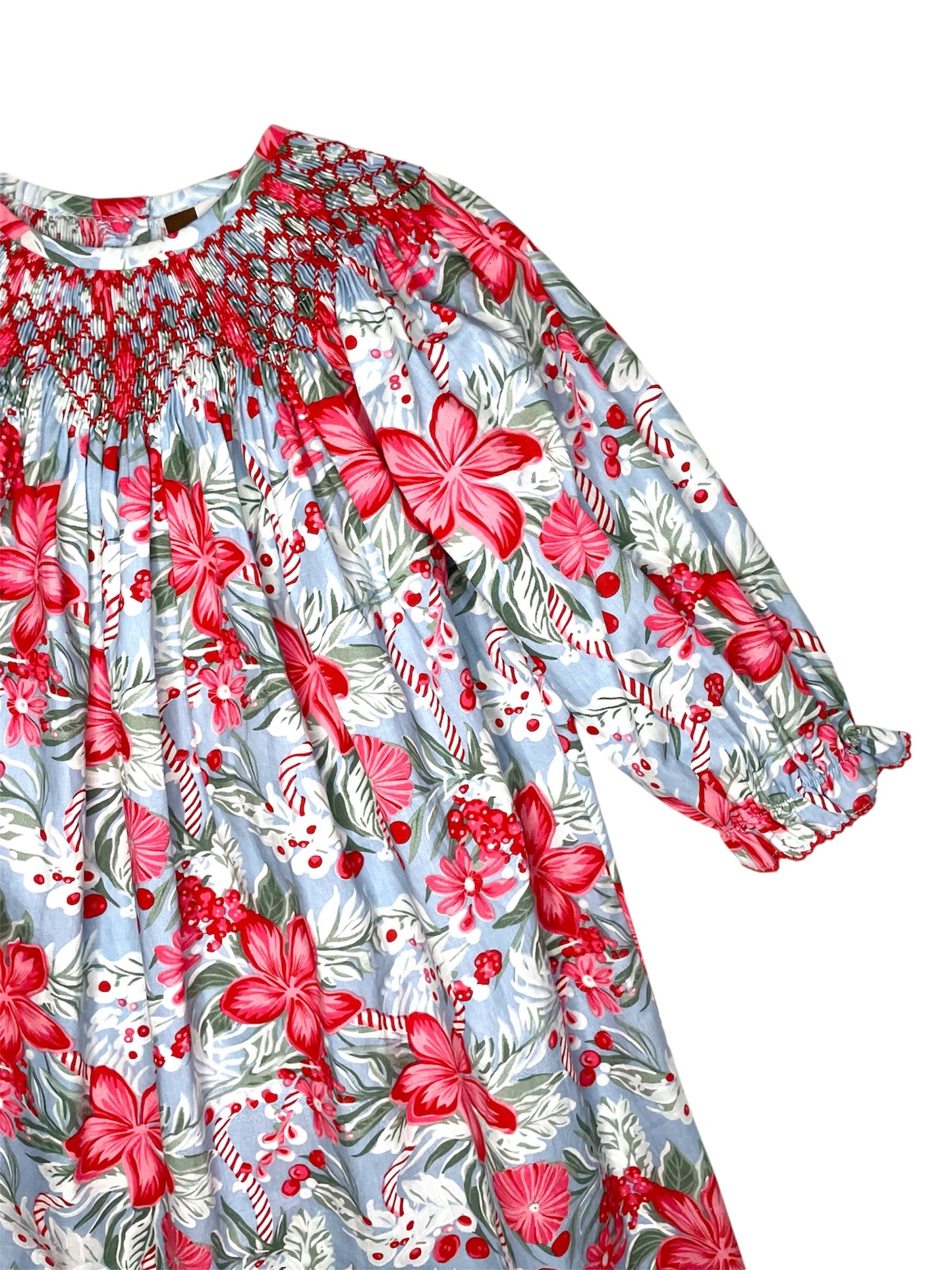 Peppermint Bark Smocked Bishop