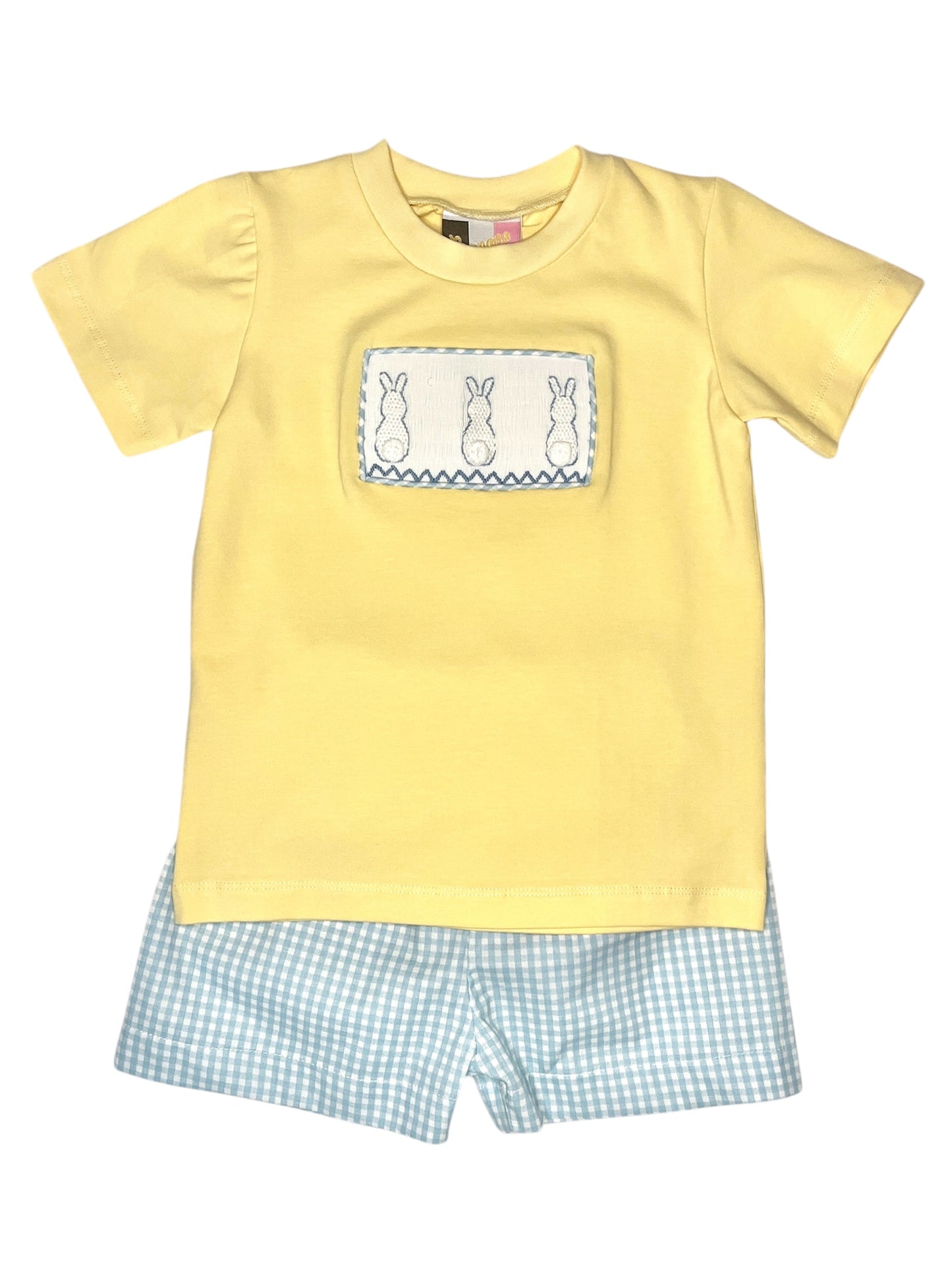 Hippity Hop Smocked Boys Short Set