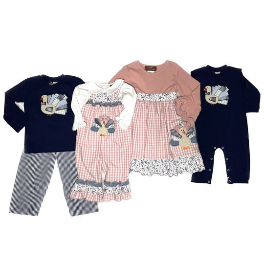 Turkey Applique' Boys Romper