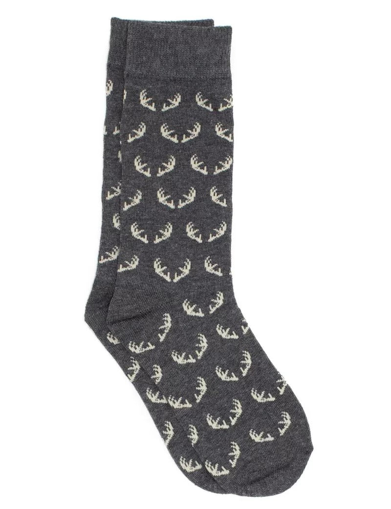Properly Tied Lucky Duck Socks - Antlers