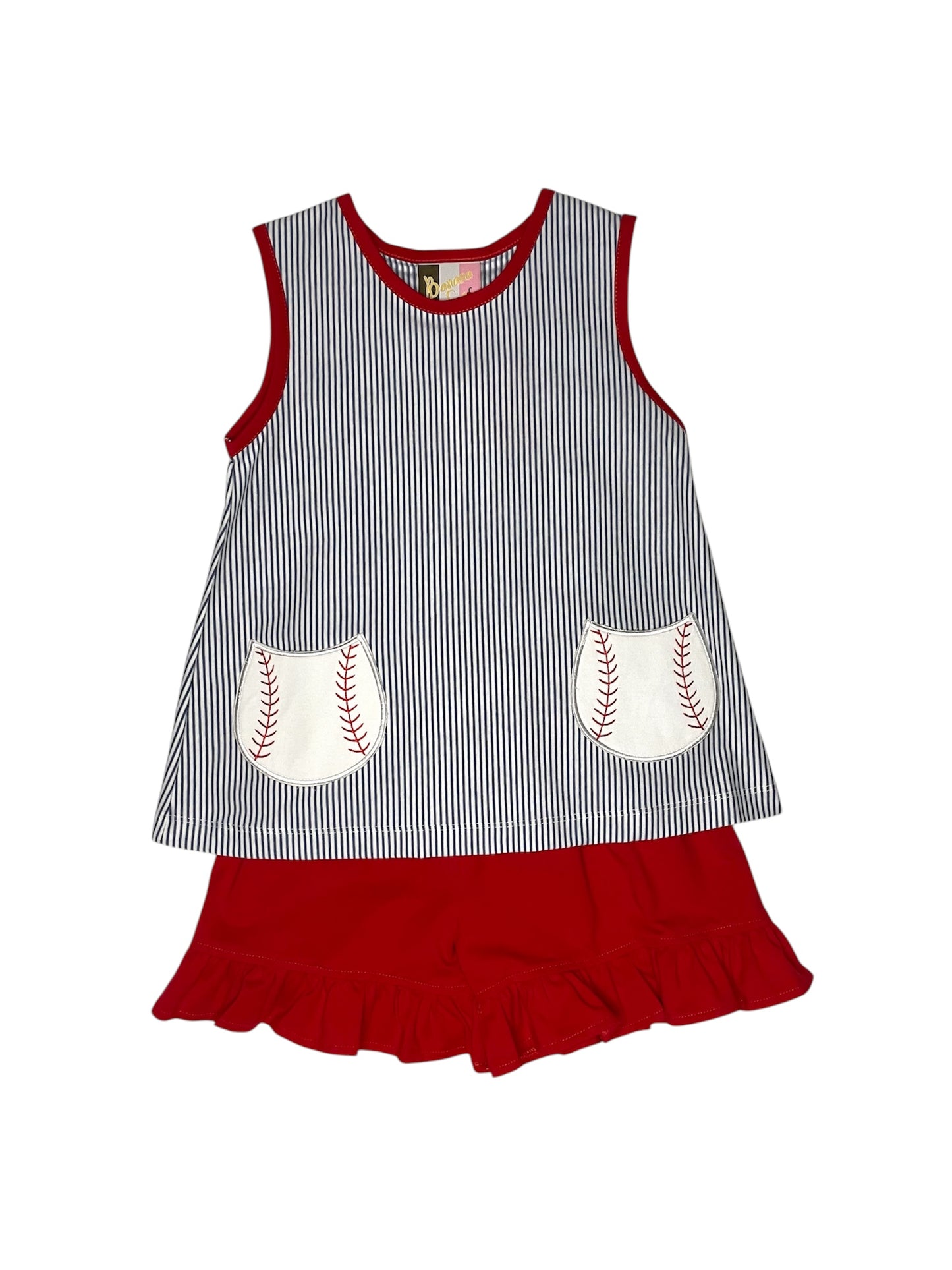 Play Ball Girls Short Set