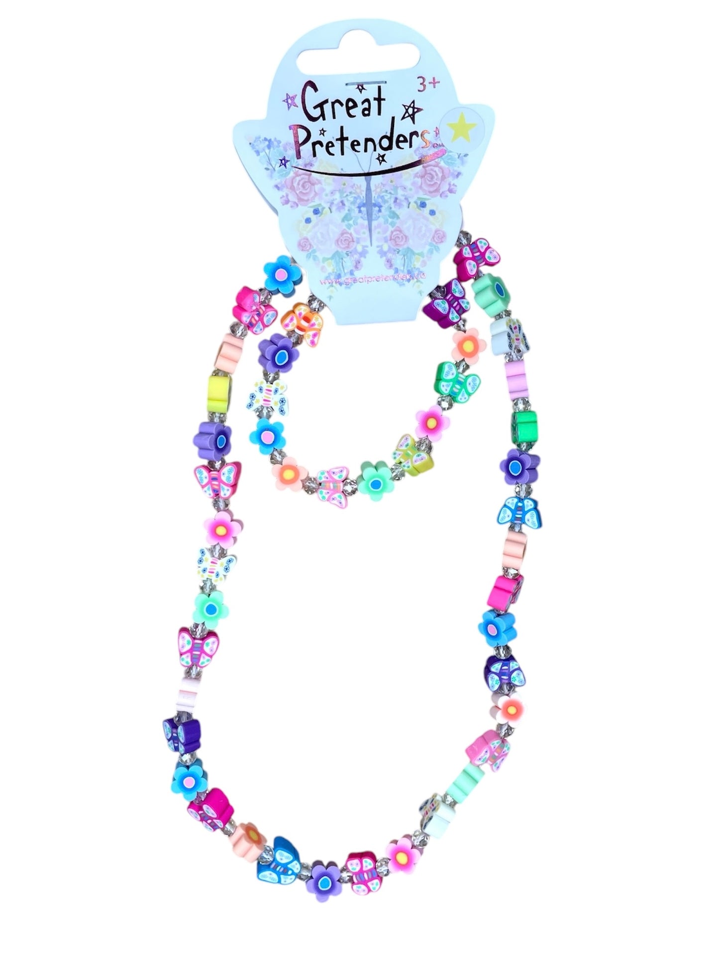 Flutter Flowers Necklace & Bracelet Set