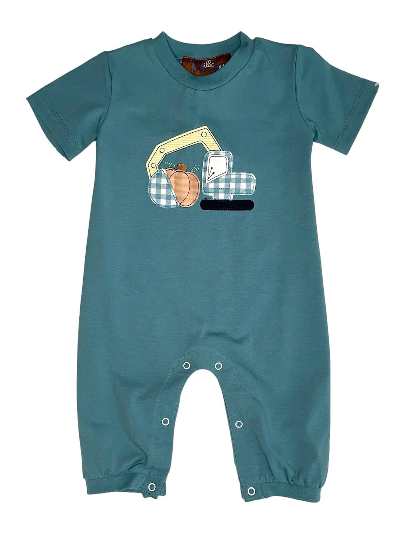 Pumpkin Applique' Boys Romper