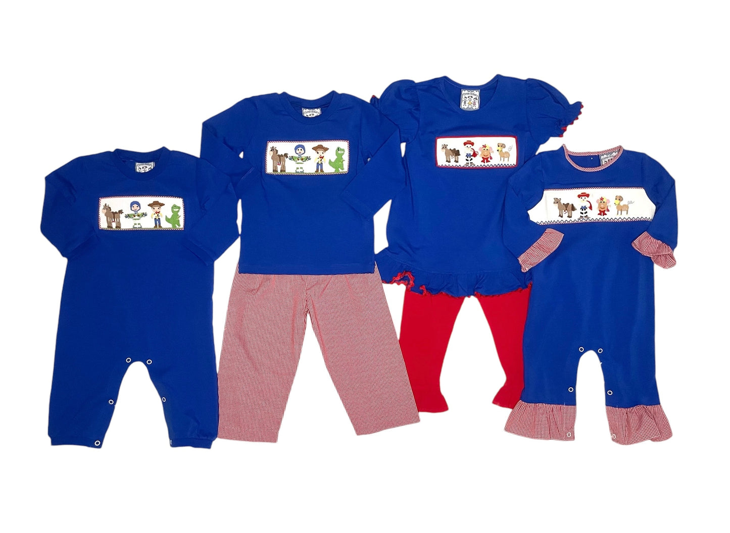 Toy Time Smocked Ruffle Pant Set