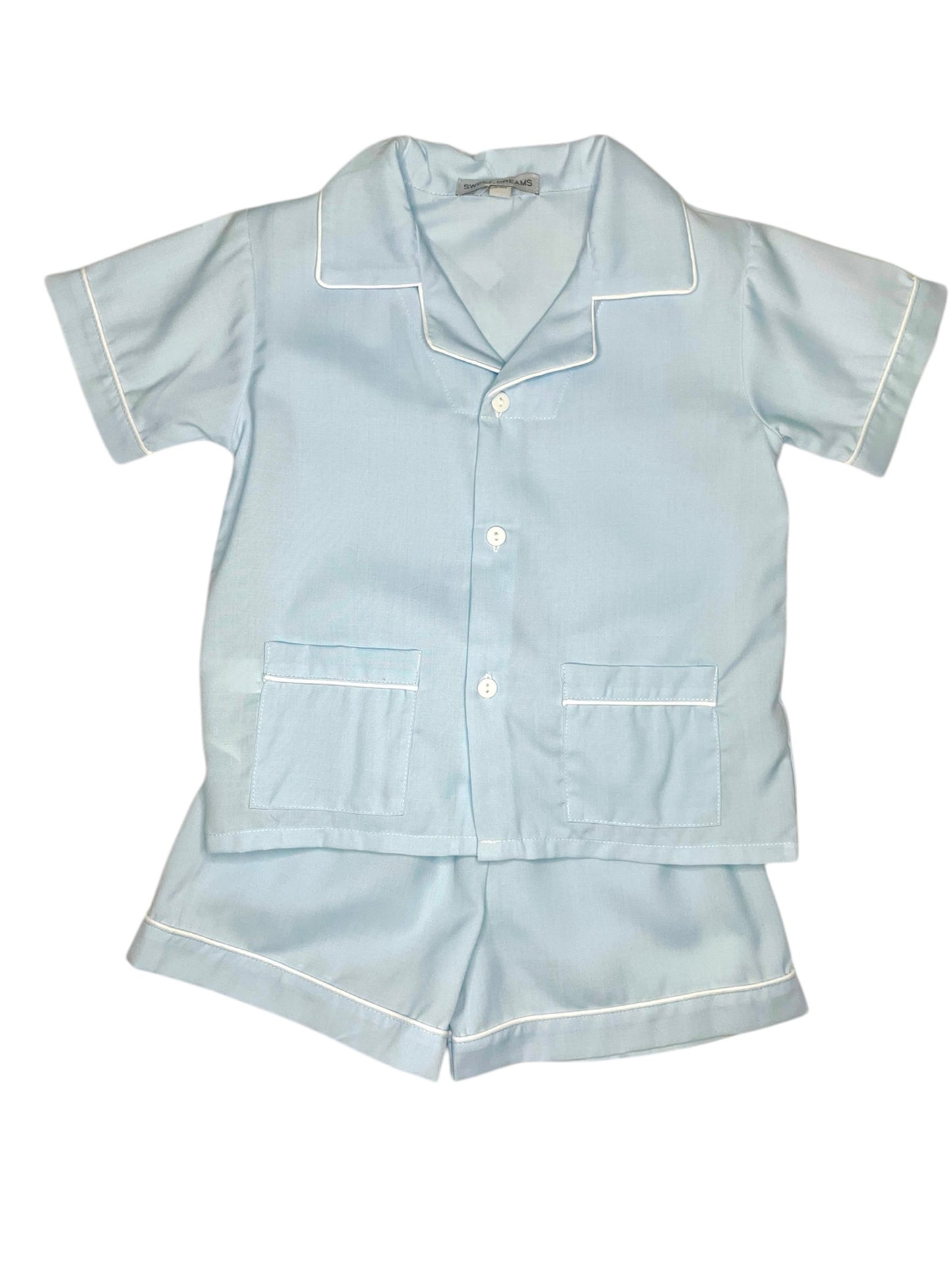 Blue Short Sleeve Pajamas