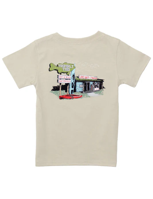 Properly Tied Boys Bait Shop Tee - Linen