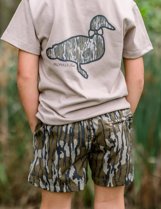Properly Tied Boys Mallard Short Mossy Oak Bottomland