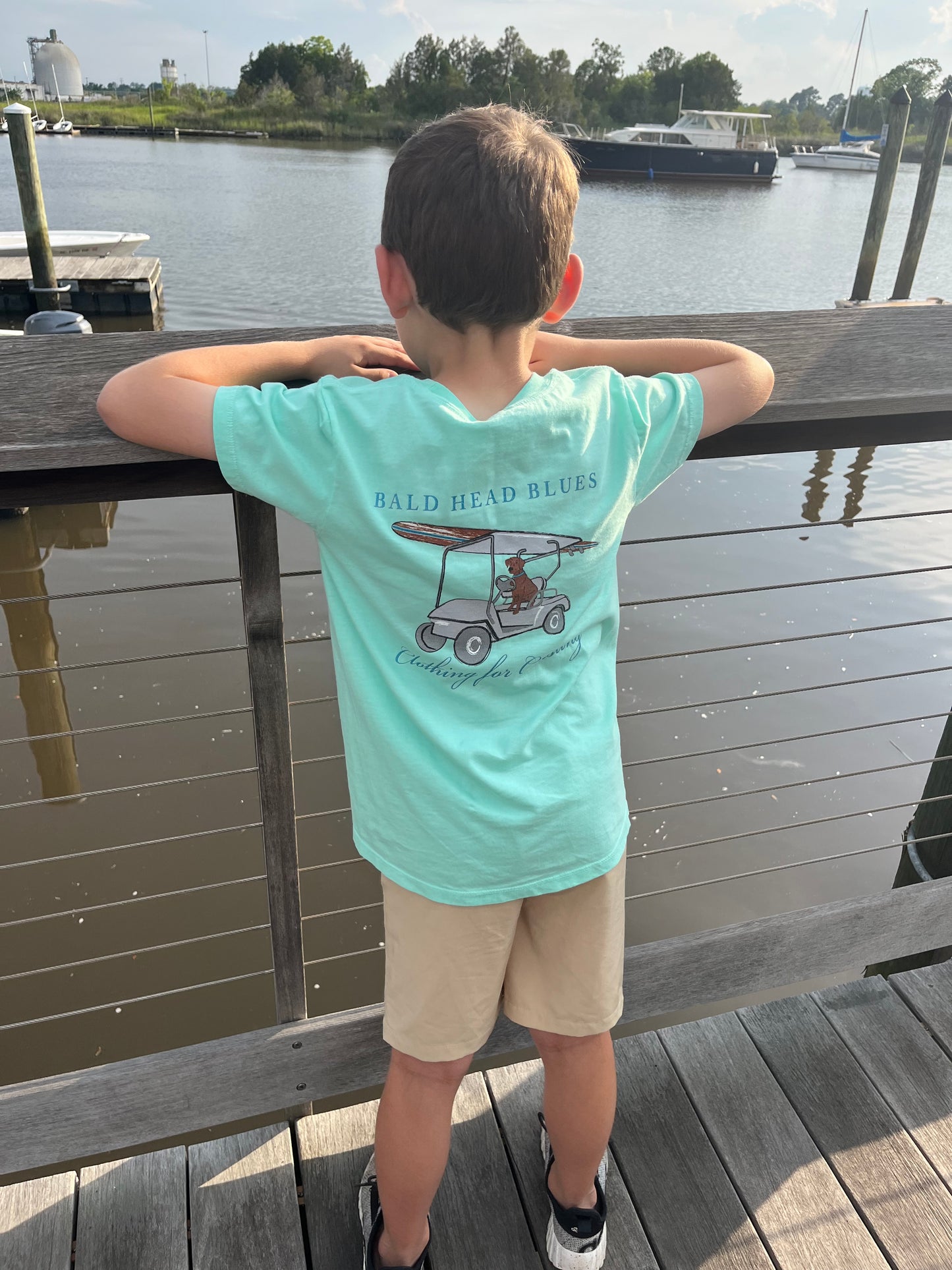 Dog Short Sleeve Tee Mint - Youth