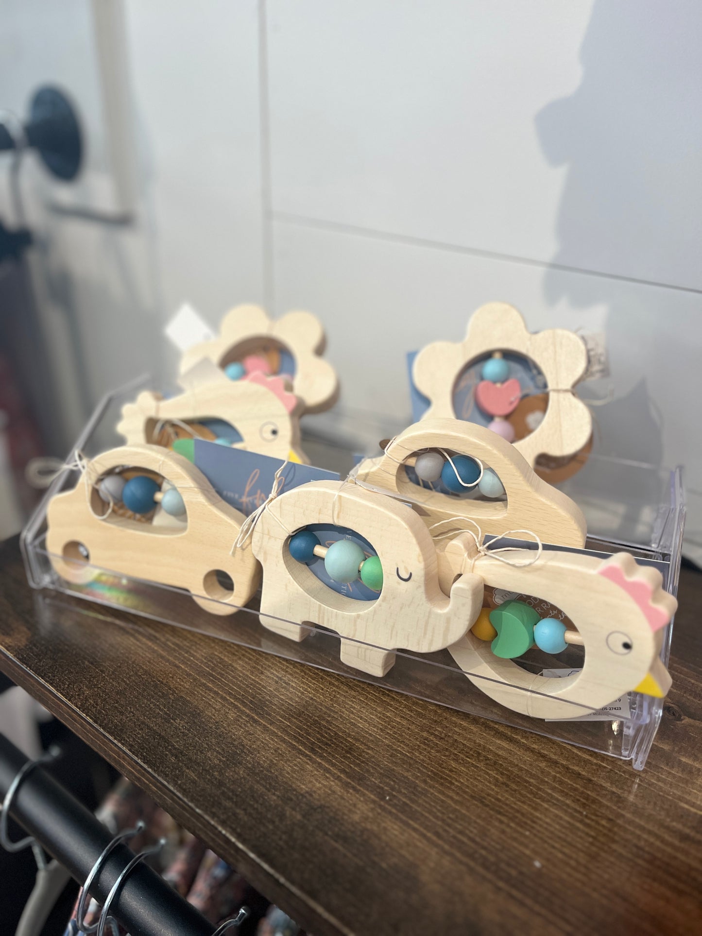 Wooden Teether Rattle