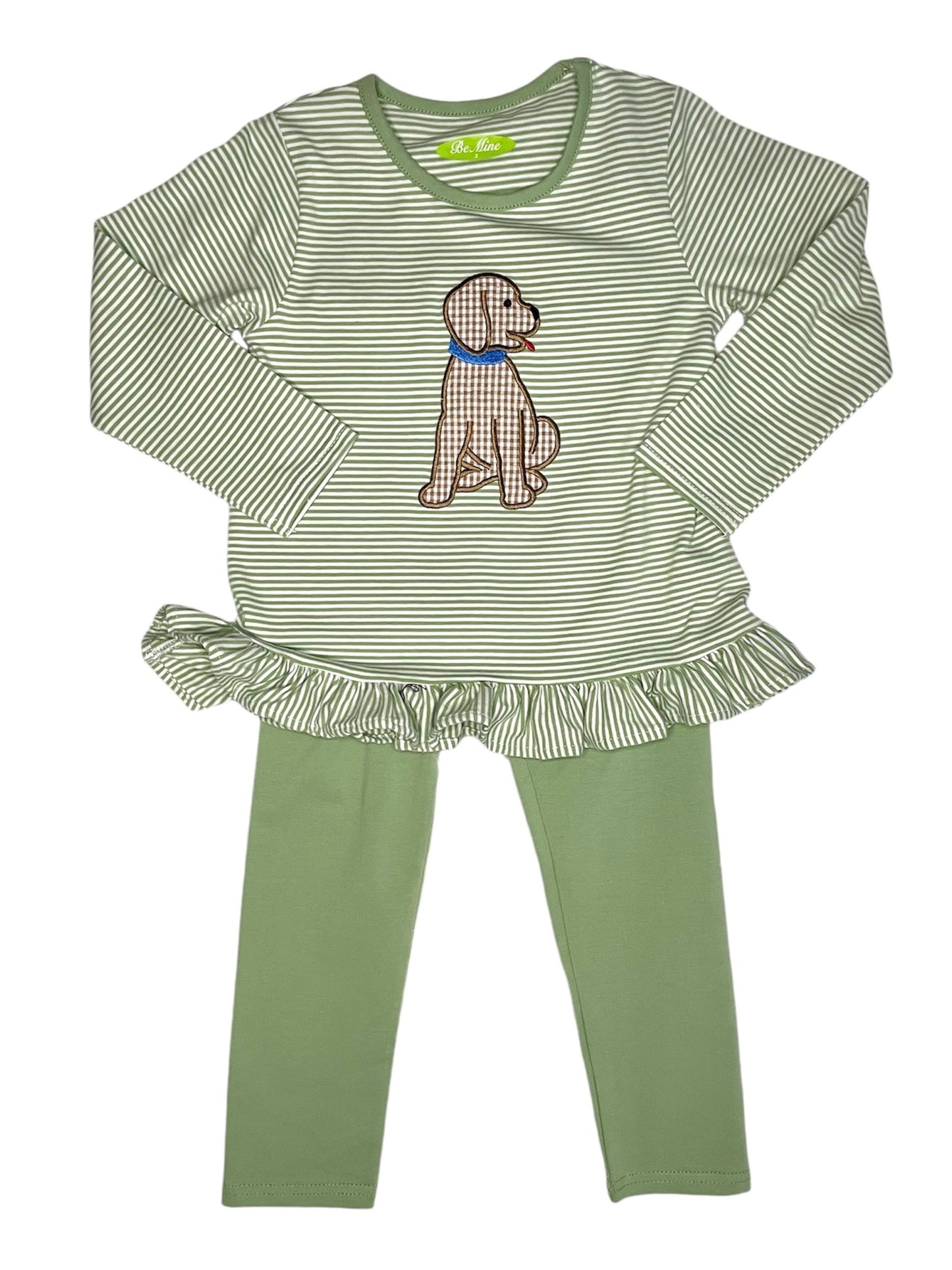 Puppy Dog Girl's Pants Set
