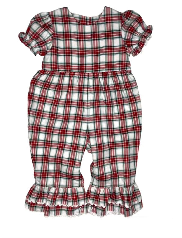 Red Plaid Gabby Romper