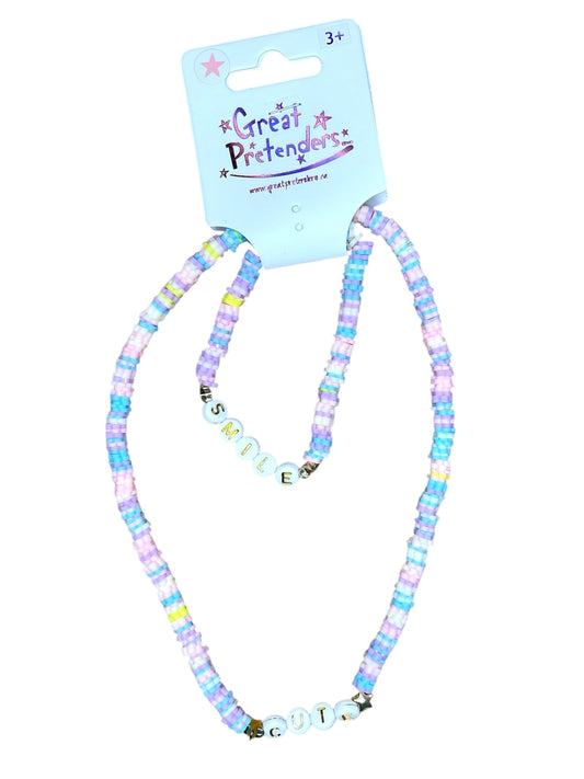 Cute Smile Necklace & Bracelet Set