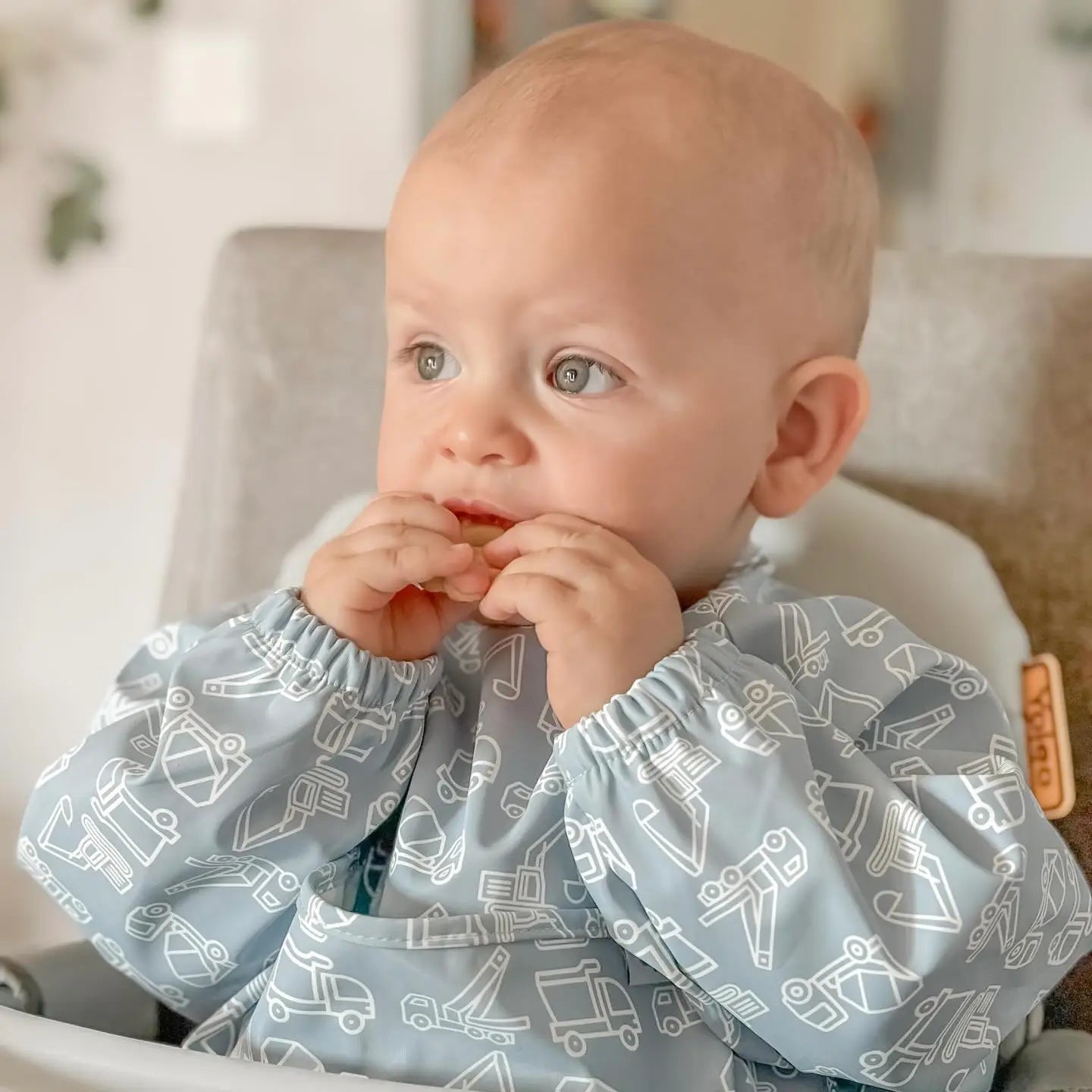 Grayson Long Sleeve Bib - Construction 6m-3y