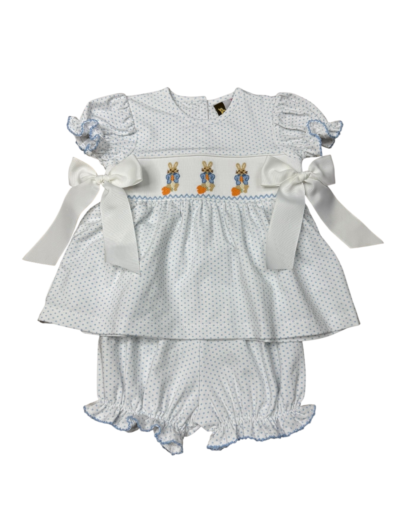 Banana Split Peter Rabbit Smocked Bloomer Set