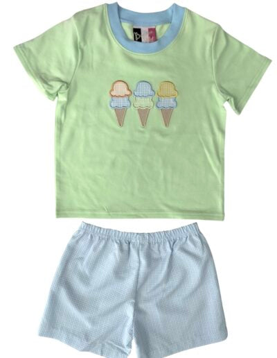 Banana Split I Scream, You Scream Boy Short Set