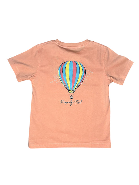 Girls Hot Air Balloon S/S Melon Tee