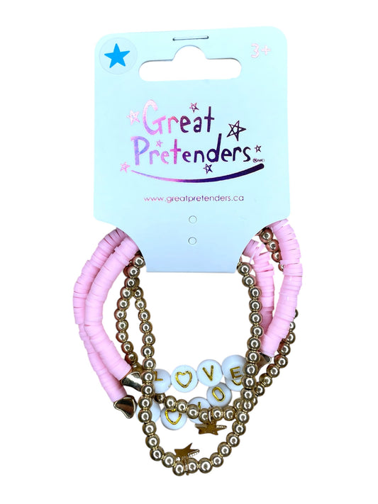 Pink Love Bracelet Set