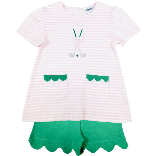 Ishtex Golf Club Girl's Short Set