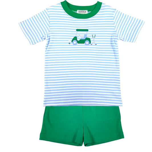 Ishtex Golf Cart Boy's Short Set