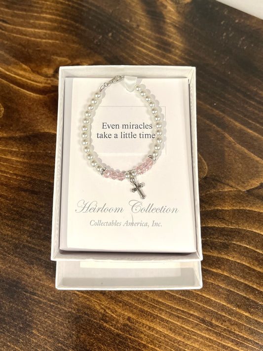 Baby Bracelet - Even Miracles Take a Little Time