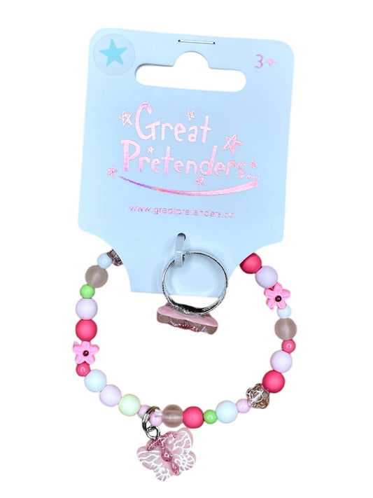 Sparkle Butterfly Bracelet & Ring Set