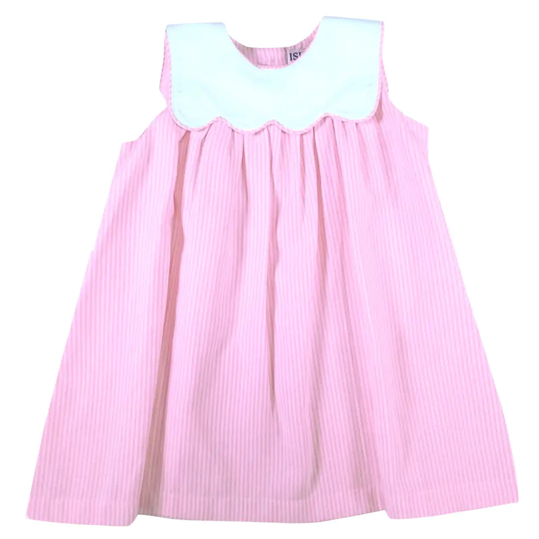 Ishtex Pink Stripe Poplin Dress