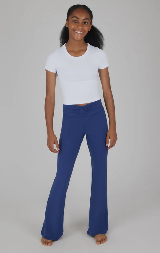 Girl's Flare Leg Leggings - Twilight Blue