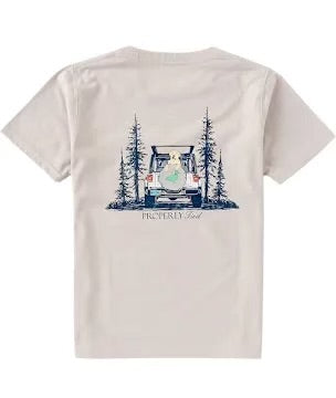 Properly Tied- Catch a Ride Ice Grey Tee
