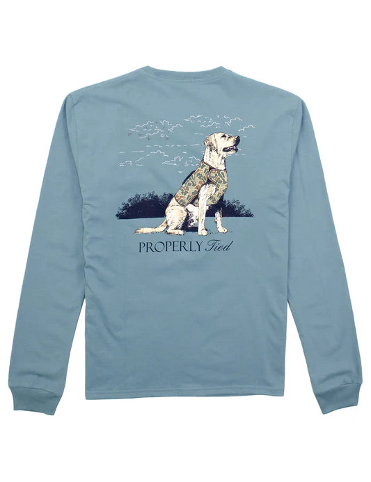 Properly Tied Boy's Good Boy L/S Steel Blue