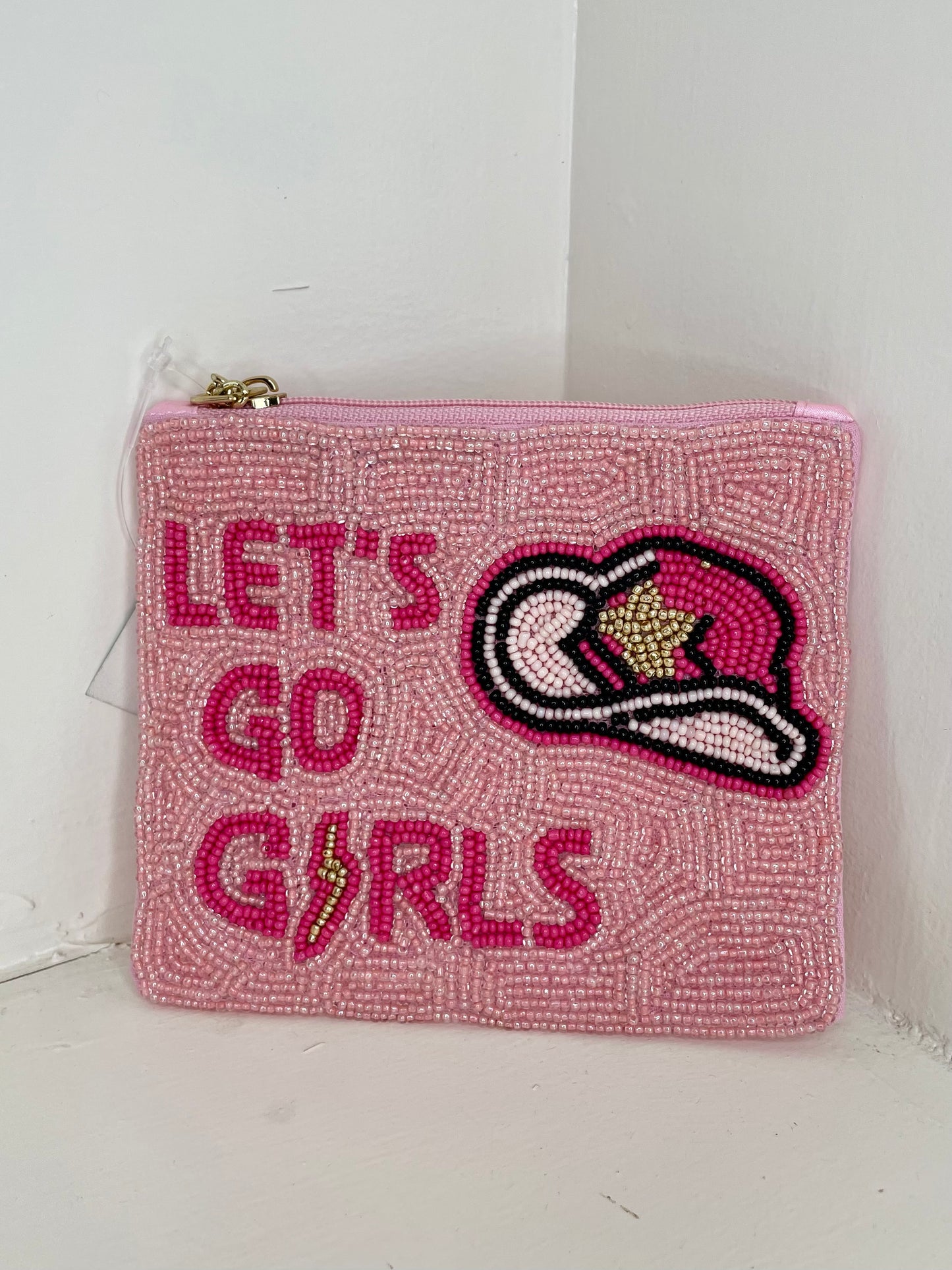 Let's Go Girls Beaded Coin Purse