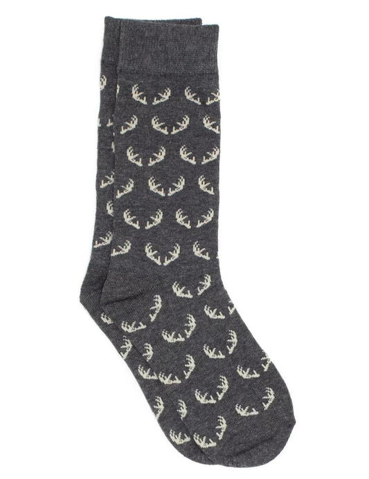 Properly Tied Lucky Duck Socks - Antlers