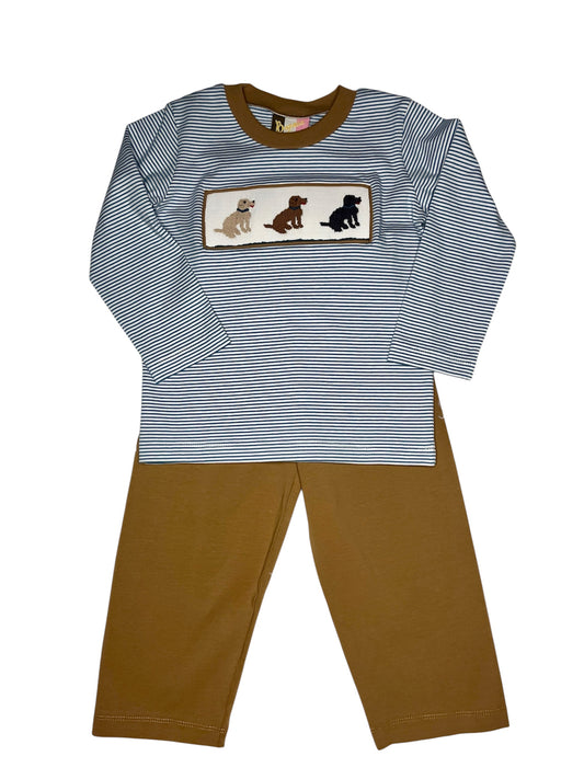 Lab Trio Smocked Boys Pant Set