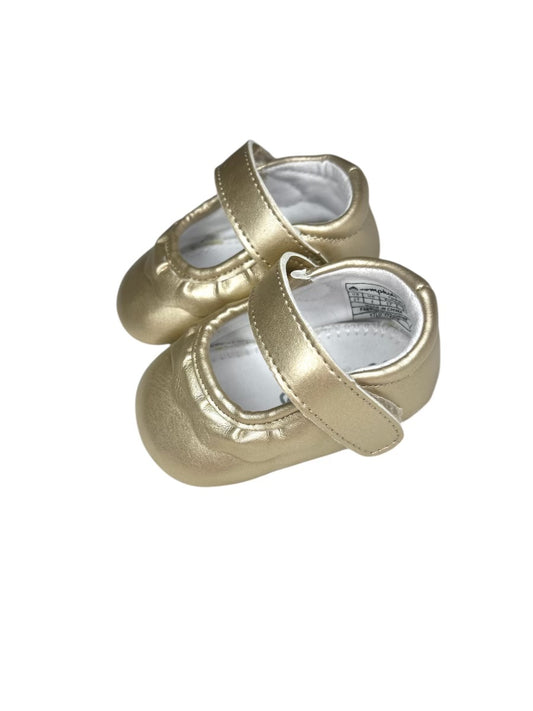 Amina Crib Gold Shoes