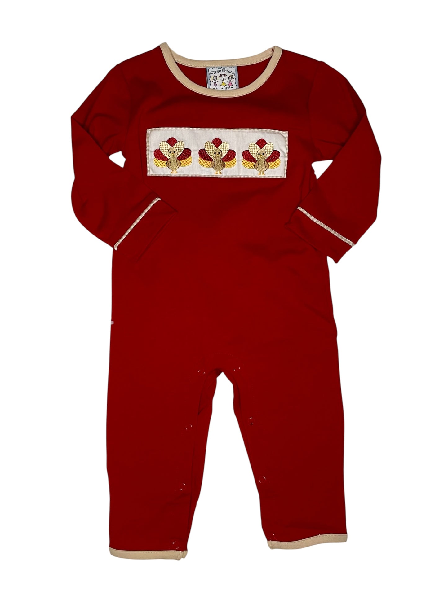 Three Sisters- Turkey Trot Boys Romper