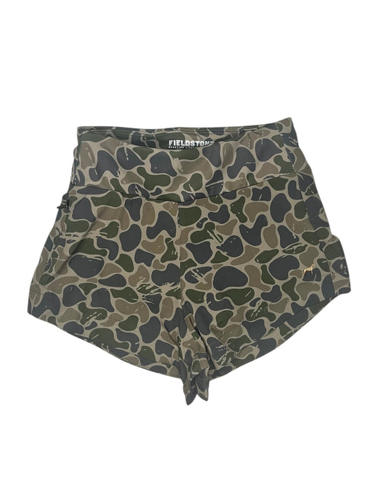 Youth Girls Yoga Shorts - Camo