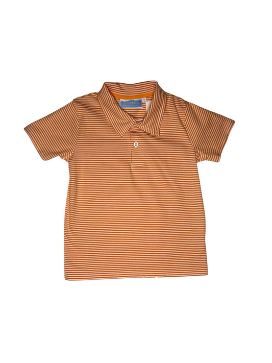 Henry Game Day Polo - Orange Stripe