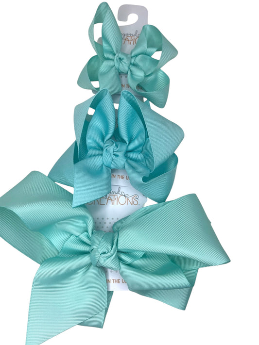Aquamarine Beyond Creations bow